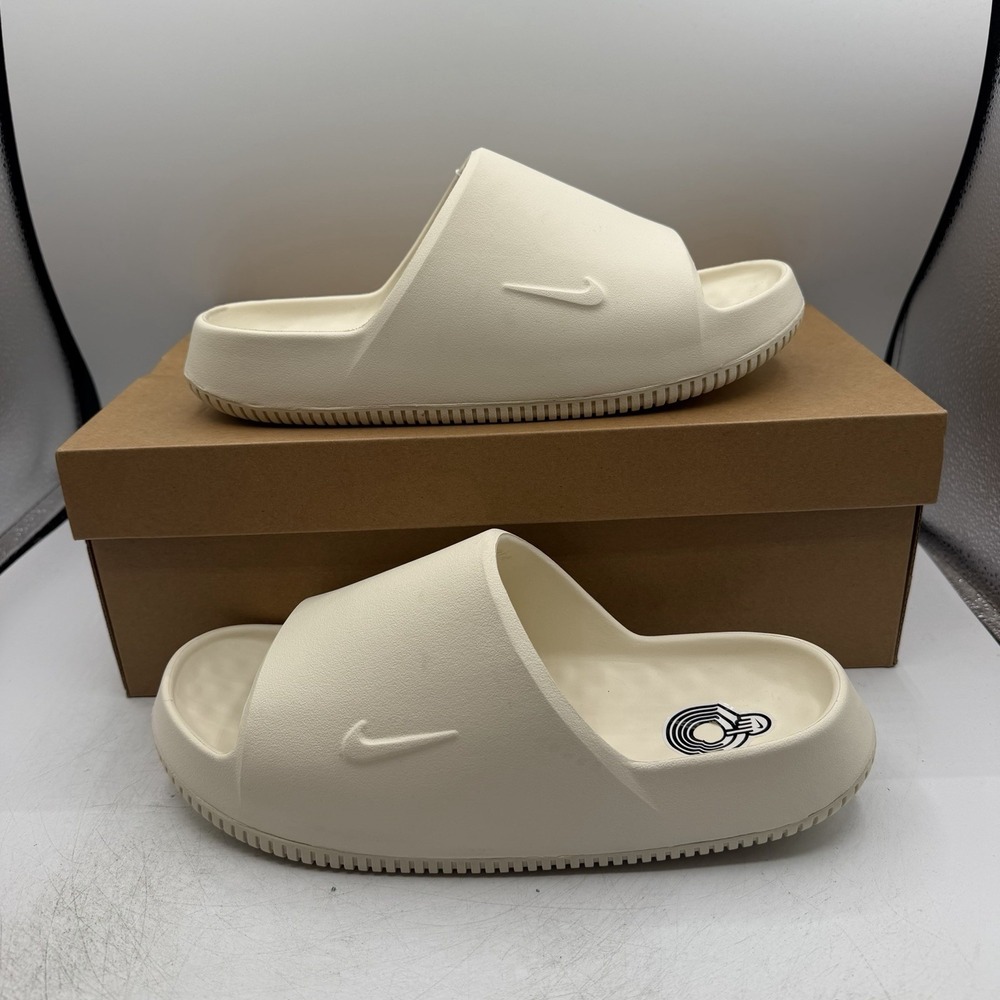 Nike Calm Slide 2.0 Sandals Mens 11 Womens 12 Coconut Milk Off White IB0183-101